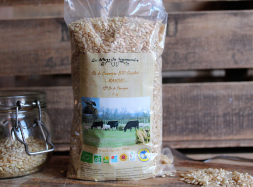 Les Délices du Scamandre - Riz Bio Complet "Manobi" IGP Riz de Camargue - 5kg