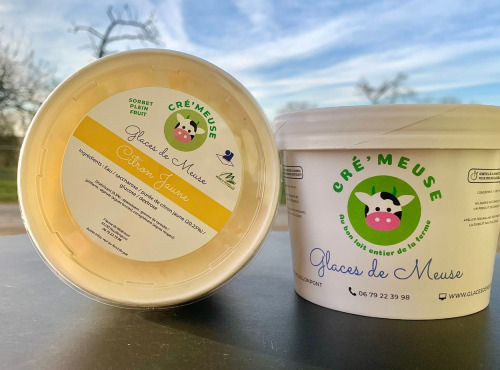 Glaces de Meuse - "Citron Jaune" - Sorbet PF (360gr x 3)