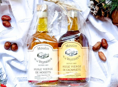 Moulin de la Veyssière - Duo d’huiles Noisette & Cacahuète - 2 x 10 cl