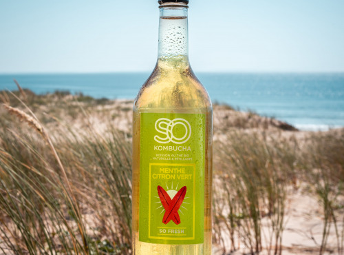 La Boite à Herbes - Kombucha SO KOMBUCHA Menthe Citron vert - 75cl