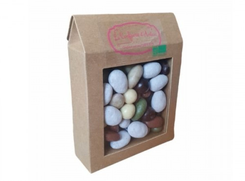 La confiserie d’antan 100% bio - Boite kraft assortiments chocolat - 250 gr