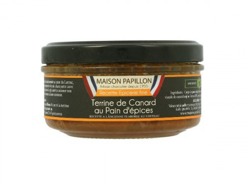 Maison PAPILLON - Artisan depuis 1955 - Terrine de Canard au Pain d'Epices 130g