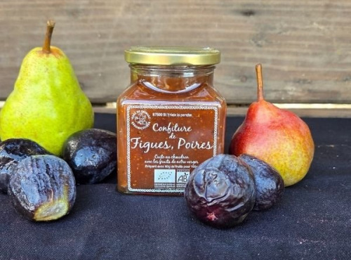 Le verger bio de Quinsac - Confiture de figues-poire 330gr BIO