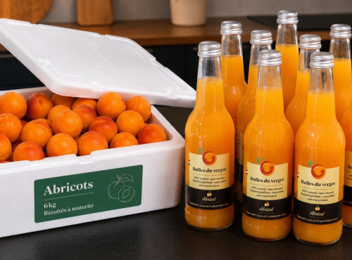 Gobert, l'abricot de 4 générations - [Précommande] 6 kg d'abricots et 8 pétillant abricot 33cl