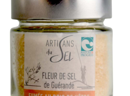 Artisans du Sel - Fleur de Sel de Guérande fumée au bois de hêtre – Verrine 85g | Artisans du Sel