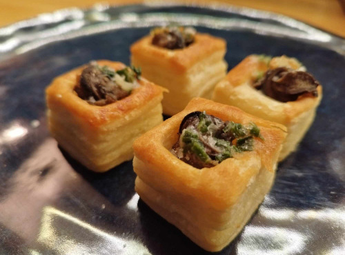 Maison du Nombre d'Or - offre Noël : escargot+beurre d'échalote+bouchées feuilletées