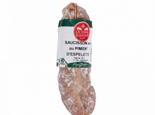 La Ferme Elizaldia - Saucisson au piment d'Espelette 200g
