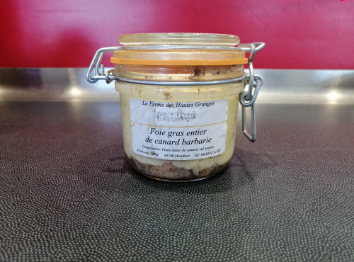 Ferme des Hautes Granges - Foie gras entier de canard Barbarie - 180gr