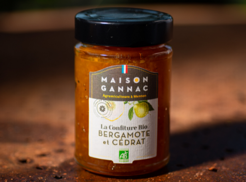 Maison Gannac - Confiture Bio de Bergamote et Cédrat - 220 gr