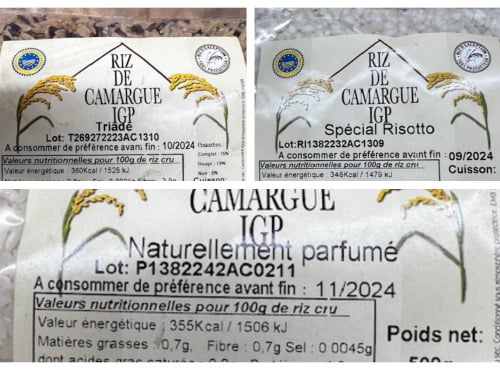 L’Oliveraie du Coudon - LOT DE RIZ DE CAMARGUE IGP 3 sachets (PROMO)