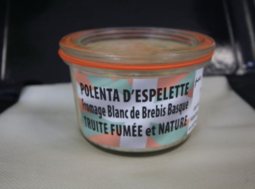 Bassilour Gourmet - Polenta d'Espelette, fromage blanc de brebis basque et truite fumée
