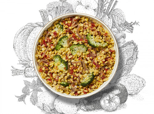 La Brouette - Pour 1 Pers, Dahl De Lentilles Corail Aux Petits Légumes Et Aux Épices