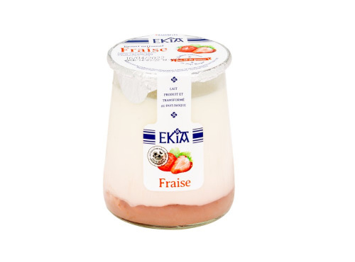Bastidarra - Ekia - Yaourts bi couche Fraise - 4 Pots