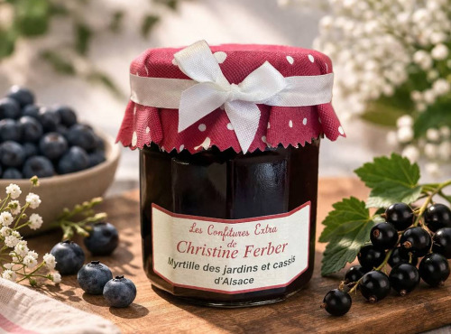 Maison Schmid - Confiture Extra de Christine Ferber - Myrtille des jardins et cassis d'Alsace