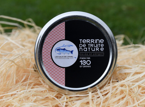 Pisciculture des eaux de l'Inval - 6 TERRINES DE TRUITE NATURE 130 GR