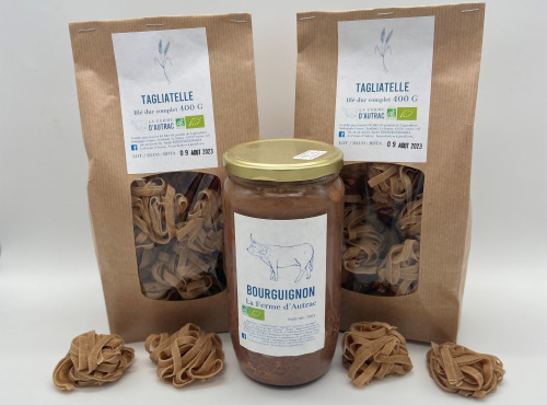 La Ferme d'Autrac - Lot Tagliatelles 400g + Bourguignon 780g