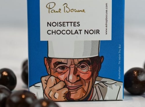 Les Produits Paul Bocuse - Noisettes enrobées chocolat noir