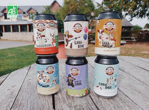 La Ferme des Cara-Meuh - Pack découverte 6 bières BIO 33 cl