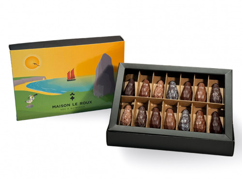 Maison Le Roux - Les Pierres Vivantes, le Coffret de Chocolats en forme de menhirs