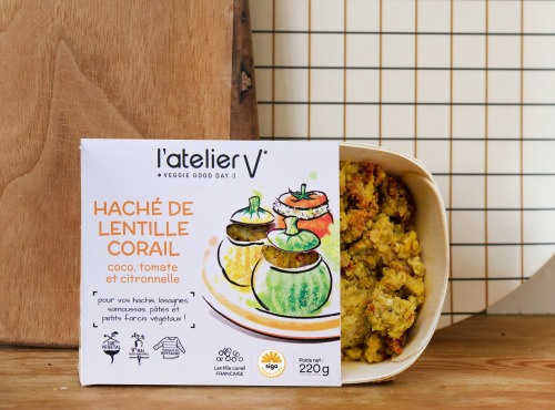 L'Atelier V* - Haché de lentilles corail, coco, tomate et  citronnelle