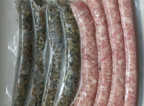 Le Cochon Sans Cochonnerie - Le duo de chipolatas nature + épinards