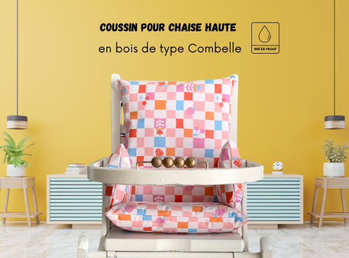 Timouny - Coussin universel pour chaise haute – Modèle Elisa