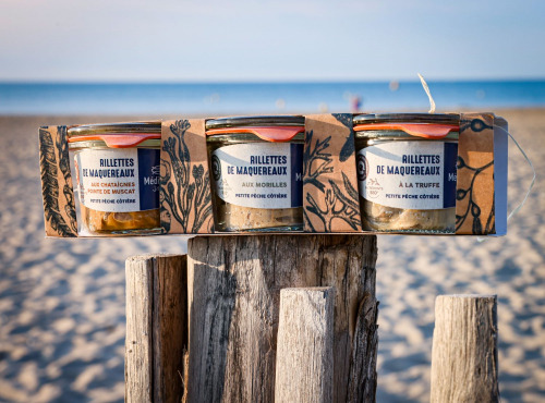 Méditerranée Sauvage - Trio Mini Rillettes de Maquereaux : Truffe, Morilles, Châtaignes et pointe de Muscat