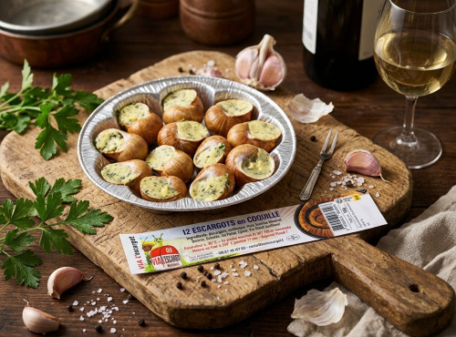 Via l'escargot - Assiette de 12 escargots en coquille [Surgelé]