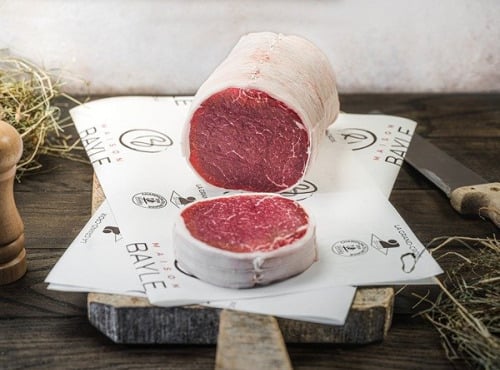 Maison BAYLE - Champions du Monde de boucherie 2016 - Tournedos de Bœuf Fin Gras du Mézenc AOP - 3 x 400g (3 x 2 tranches)