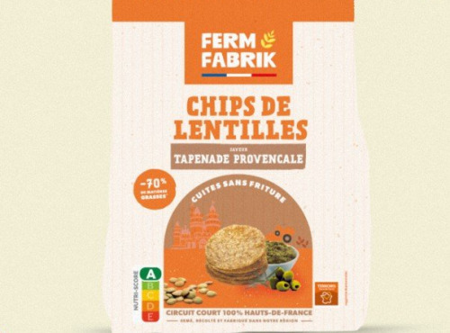 Ferme Joos - Chips de lentilles Tapenade provençale 75 g
