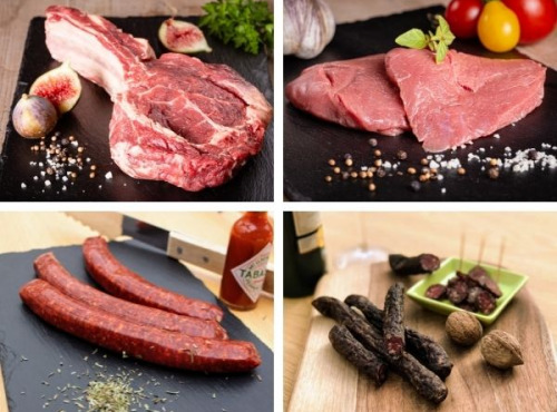 Les poilus-cornus du Grand Est - Colis Prestige de Boeuf Highland Cattle - Viande et Charcuterie