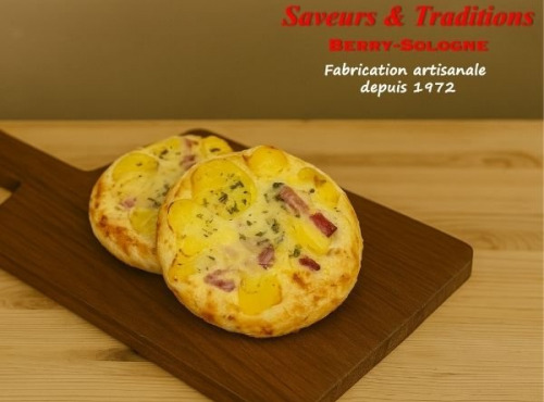 Saveurs & Traditions Berry-Sologne - Pizza tartiflette surgelée x4