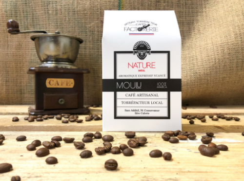 Cafés Factorerie - Café Brésil Nature MOULU - 250g