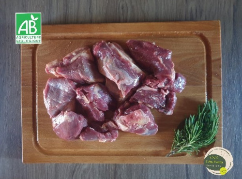 Ferme GAEC Côte Pardin - [SURGELÉ] Bourguignon de boeuf BIO Race Aubrac - 1 kg