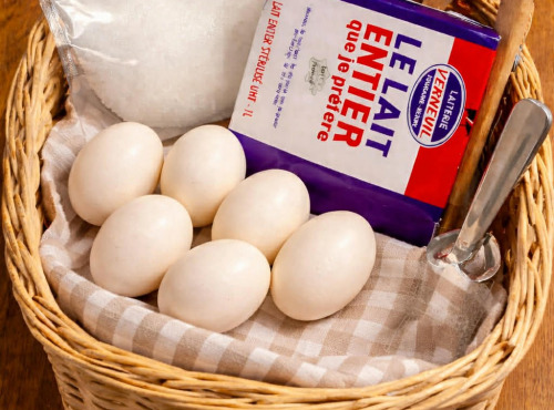 Des Poules et des Vignes à Bourgueil - Kit « Île flottante » au œufs d’oies pour 8 personnes