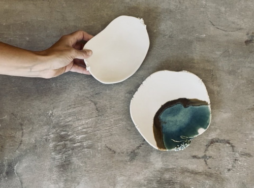 Atelier Eva Dejeanty - Petite plateau en porcelaine White