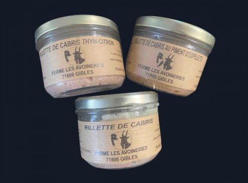Ferme les Avoineries - Assortiment de 3 Rillettes de chevreau
