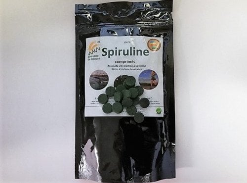 Spiruline de Beauce - Lot de 12 sachets de Spiruline 100% française en paillettes séchées à froid