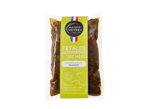 Maison Peyrey - Pétales de Tomates® Séchées - Recette Persil & Ail - 150 g