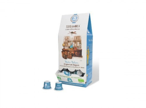 TERRAMOKA - Café NELSON x60 capsules Home Compost type Nespresso  x6