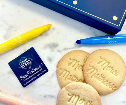 Biscuiterie Maison Drans - Sablés " Merci Maîtresse "