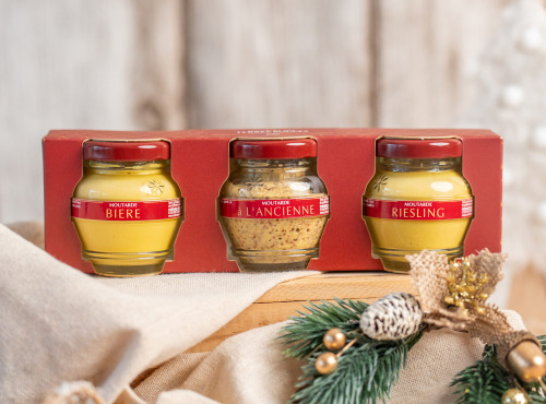 Domaine des Terres Rouges - Coffret Trio Terroir de Moutardes - 165 g