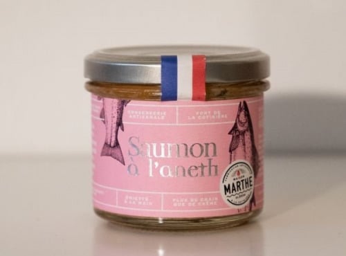 Conserverie Maison Marthe - Lot de 12 saumons à l'aneth - 90gr