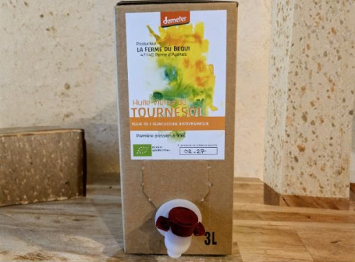 La ferme du Bequi - Huile Tournesol 3L BIO et DEMETER