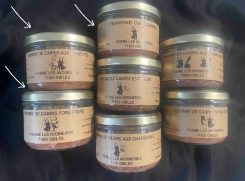 Ferme les Avoineries - Assortiment de 3 terrines de chevreau "Terroir"