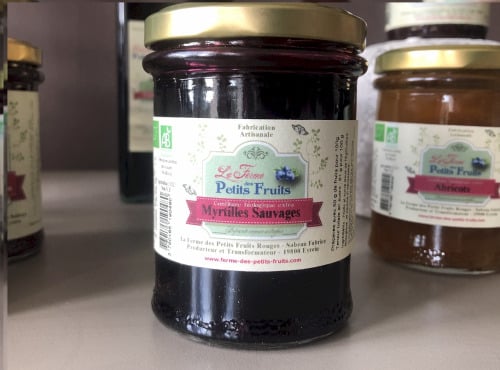 La Ferme des petits fruits - Confiture myrtilles sauvages BIO