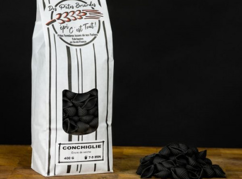 Des pâtes Briardes épi c'est tout ! - Conchiglie encre de seiche - 400g