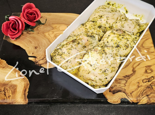 Boucherie Charcuterie Traiteur Lionel Ghérardi - Haut de Cuisse de Poulet mariné Thym/Citron - 1250g