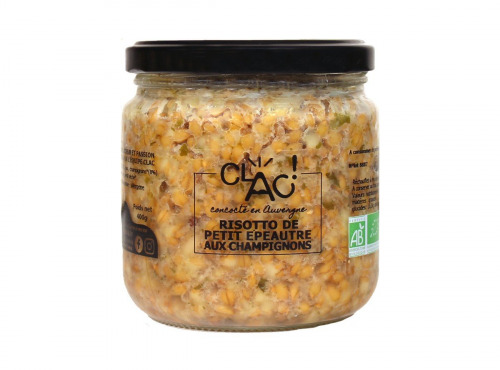 CLAC Conserverie - Risotto de petit épeautre aux champignons bio - 400g