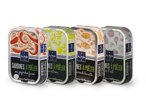 La Perle des Dieux - Assortiment de sardines à poêler - panaché de 4 boîtes
